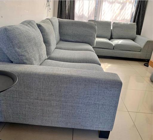 Buy & Sell Raynes Park South West London - Photos for Modern Grey Corner Sofa – Excellent Condition
