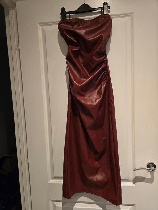 Buy & Sell Oldbury Sandwell - Photos for Shein strapless faux leather brown maxi dress