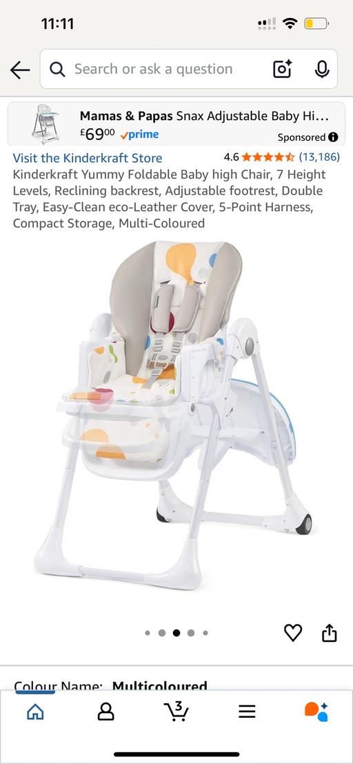 Buy & Sell Waterloo Central London - Photos for Kinderkraft Yummy Foldable Baby high Chair