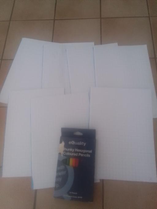 Buy & Sell Streetly Walsall - Photos for SEVEN EXCERCISE BOOKS AND BOX COLOURED PENCIL