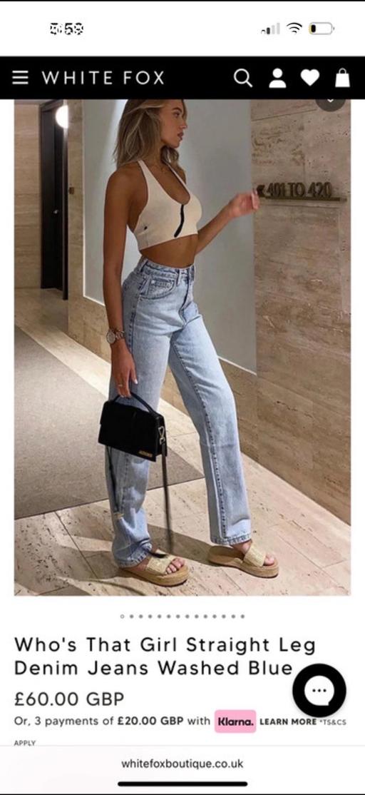 Buy & Sell Wixams Bedford - Photos for White fox who’s that girl women jeans