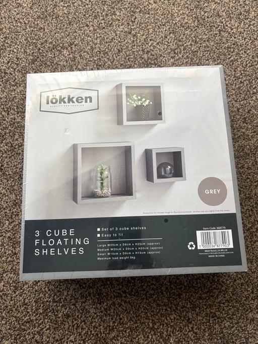 Buy & Sell Yardley Birmingham - Photos for 3 grey loating shelves