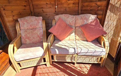 Buy & Sell Heath Hayes Cannock Chase - Photos for Conservatory Cane Furniture 2 Seater Sofa 1 C