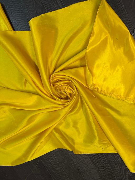 Buy & Sell Siddal Calderdale - Photos for 3 meter yellow raw satin shantung fabric 58”