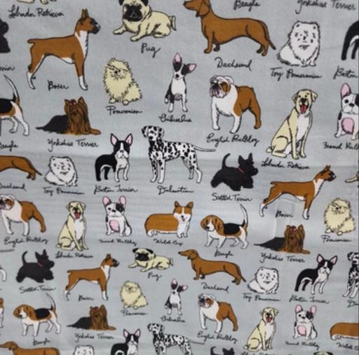 Buy & Sell Salterhebble Calderdale - Photos for 2 meter flannel dog print fabric 44”