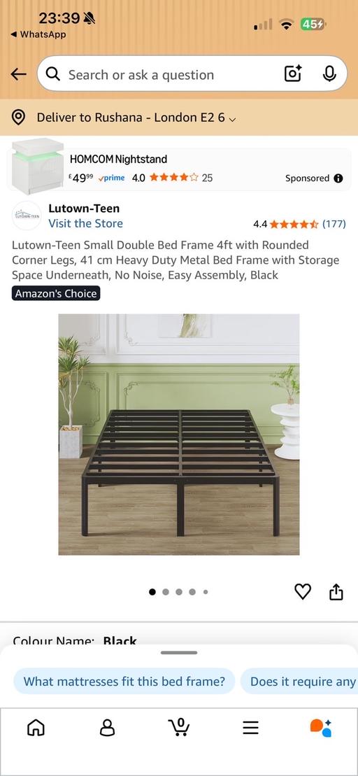 Buy & Sell Shoreditch North London - Photos for 2 Small Double Bed Frame