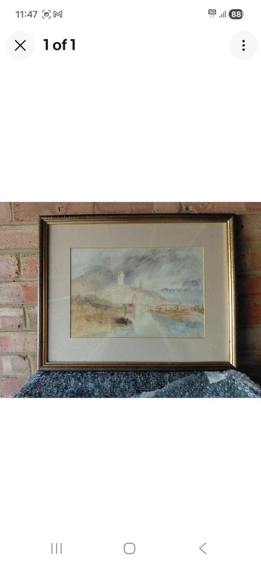Buy & Sell Shirley South East London - Photos for 2 Prints of famous art work by JMW Turner.
