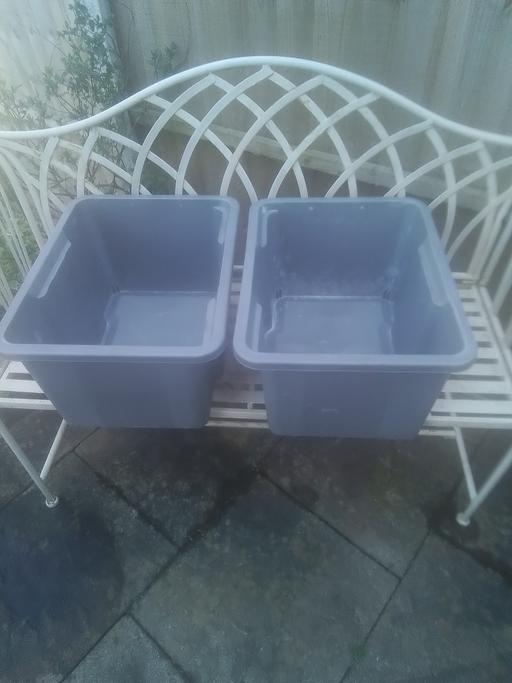 Buy & Sell Streetly Walsall - Photos for TWO GREY STORAGE BOXES