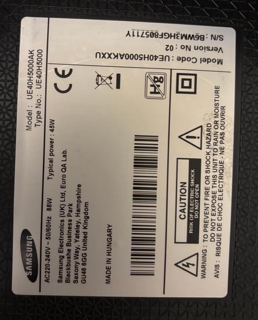 Buy & Sell Stapleton Bristol - Photos for Samsung UE40H5000AK 40” LED-backlit LCD TV