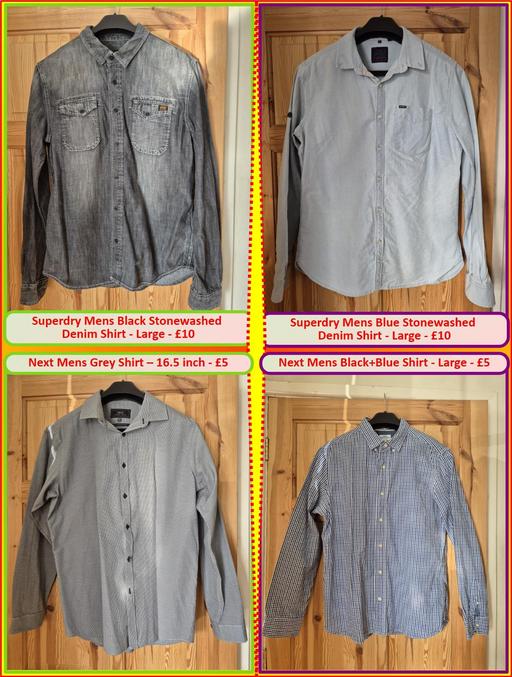 Buy & Sell Oldbury Sandwell - Photos for Mens Superdry or Next Shirt Large [4 sorts]