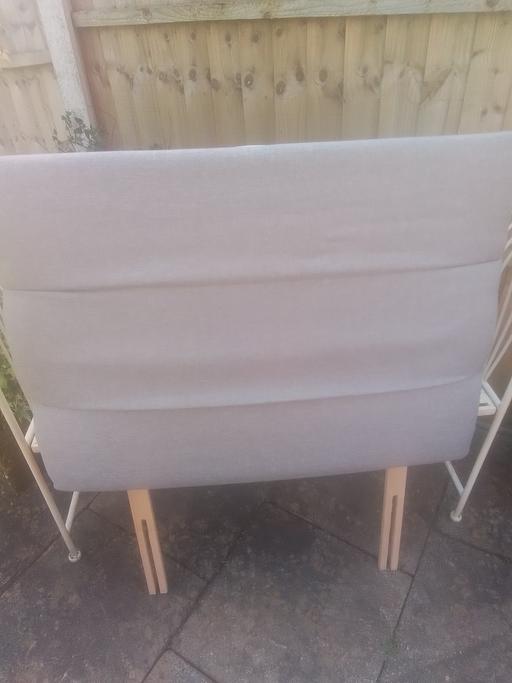 Buy & Sell Aldridge Walsall - Photos for SINGLE GREY HEADBOARD WITH FIRE CERT ON BACK