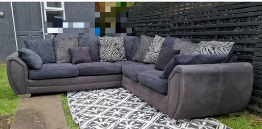 Buy & Sell Wednesfield Wolverhampton - Photos for Grey /Black DFS Corner Sofa...CoD
