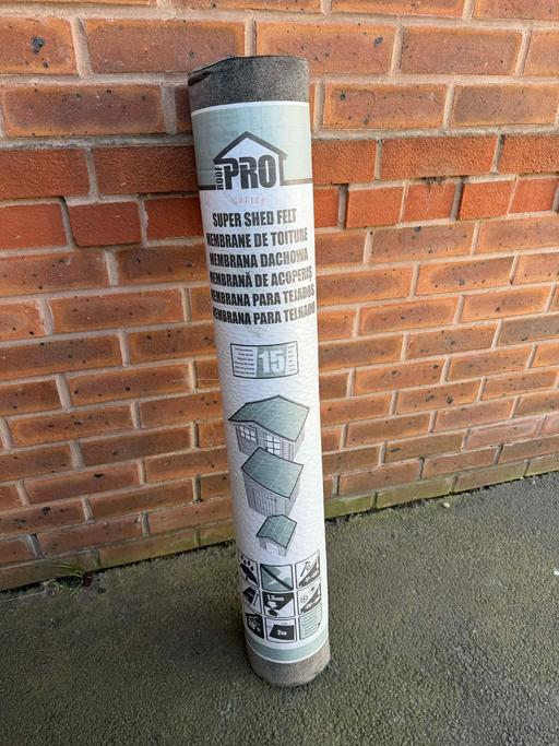 Buy & Sell Darlaston Walsall - Photos for Roof Pro Green Premium Shed Felt 10m x 1m