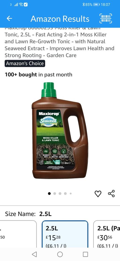 Buy & Sell Heath Town Wolverhampton - Photos for New 2.5L maxicrop moss lawn killer