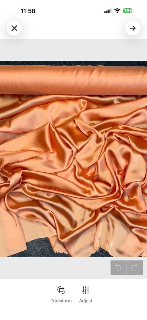 Buy & Sell Siddal Calderdale - Photos for Charmuse satin peach 4 meter 58” wide