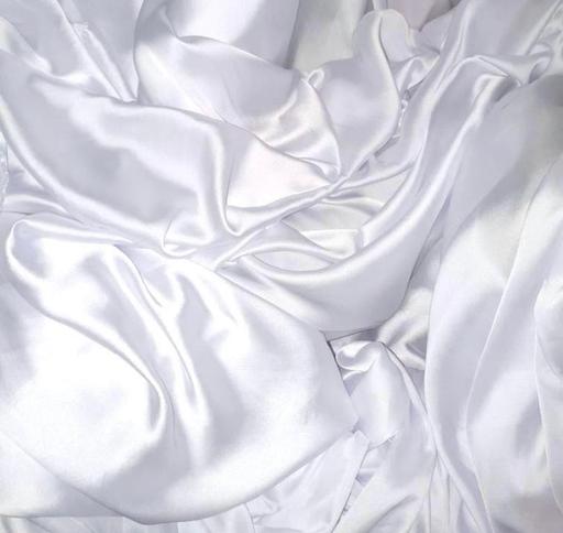 Buy & Sell Salterhebble Calderdale - Photos for 4 meter white charmuse satin fabric 58”