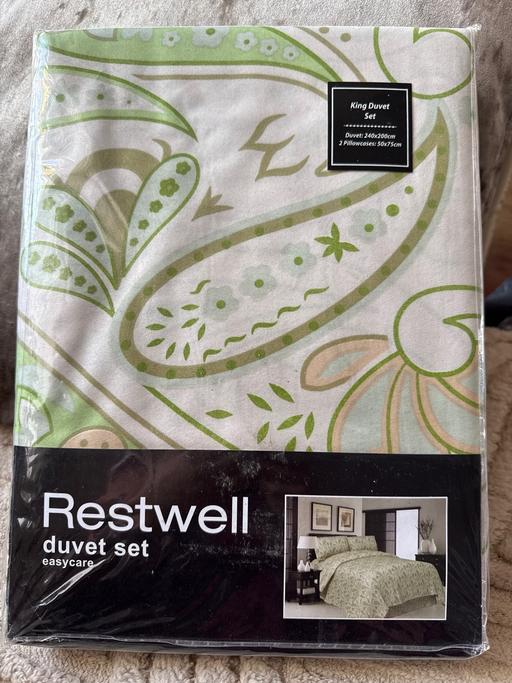 Buy & Sell Salterhebble Calderdale - Photos for King size duvet set resteell duvet set
