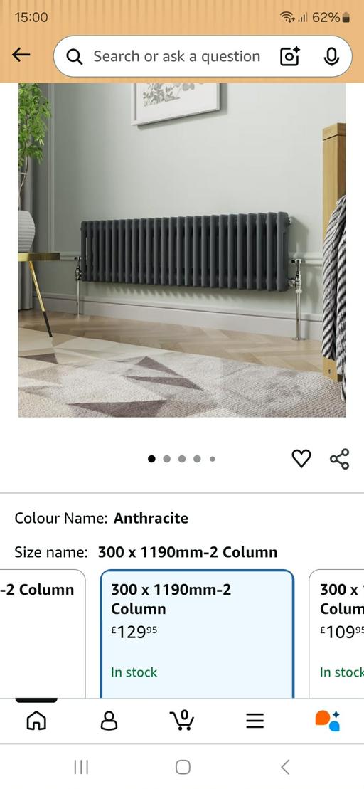 Buy & Sell Hurst Green Dudley - Photos for NRG 300 x 1190mm Traditional Anthracite Horiz