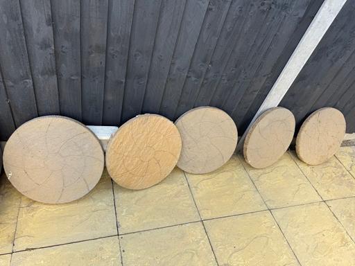 Buy & Sell Harborne Birmingham - Photos for 5 circular paving stones/slabs