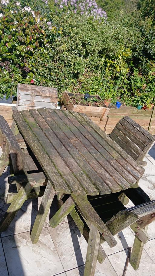 Buy & Sell Ormskirk West Lancashire - Photos for garden table and chairs wood