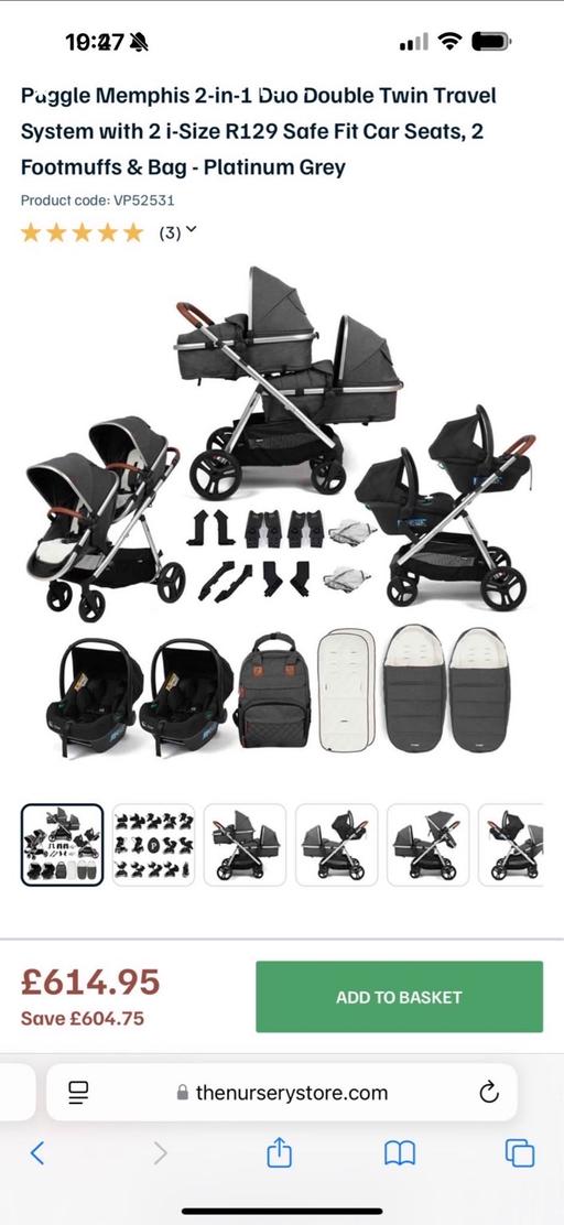 Buy & Sell Pontefract Wakefield - Photos for Twin push chair