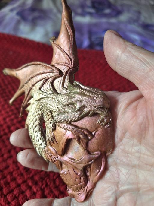 Buy & Sell Rubery Birmingham - Photos for Bronze coloured skull & dragon