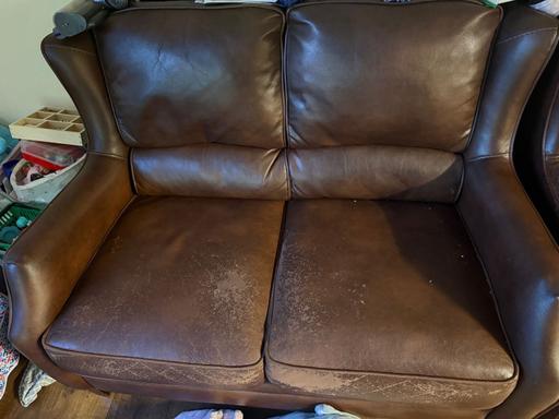 Buy & Sell Parkfields Wolverhampton - Photos for 2 seat sofa,1 chair faux leather
