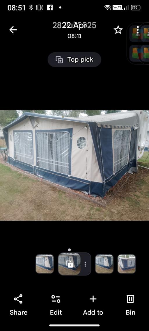 Buy & Sell Areley Kings Malvern Hills - Photos for Isabella awning size 18
