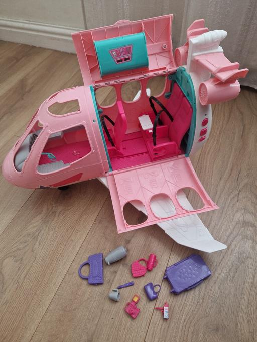 Buy & Sell Hall Green Birmingham - Photos for pink barbie doll toy airplane with accessorie