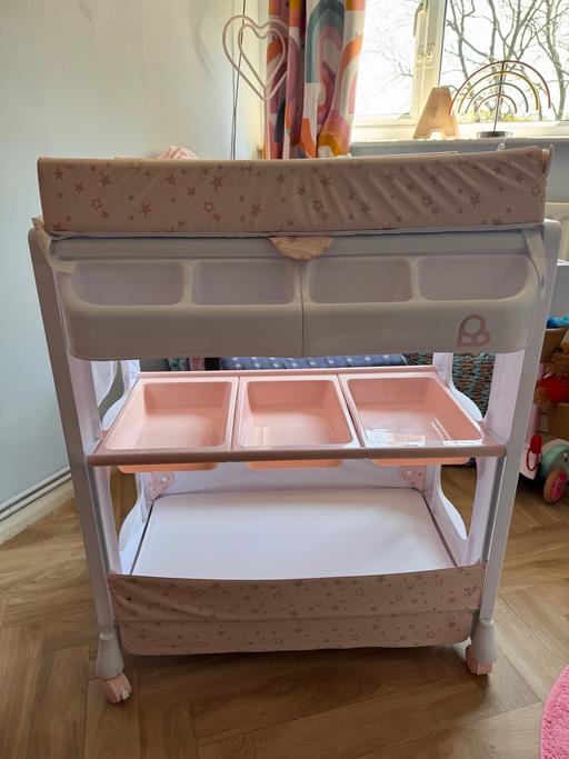 Buy & Sell Rubery Birmingham - Photos for Puggle Pink Baby changing unit with bath