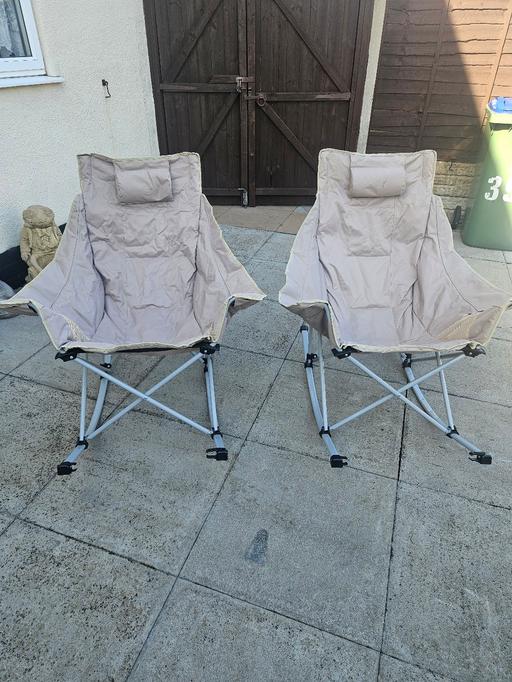 Buy & Sell Tividale Sandwell - Photos for CAMPING ROCKING CHAIRS WIDE LARGE COMFORT.