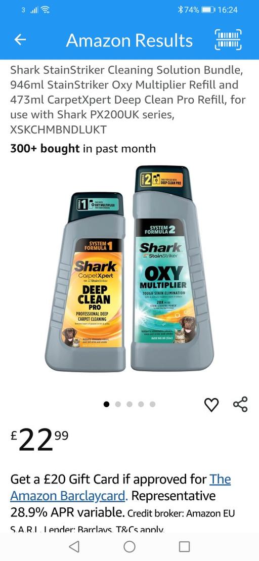 Buy & Sell Moseley Village Wolverhampton - Photos for New Shark stainstriker stain remover