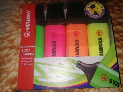 Buy & Sell Heath Town Wolverhampton - Photos for New pack Stabilo 4 highlighters