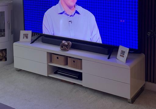 Buy & Sell Lower Pilley Barnsley - Photos for Dwell white gloss large TV stand 180cm