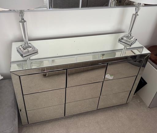 Buy & Sell Lower Pilley Barnsley - Photos for Very Mirrored sideboard console drawers