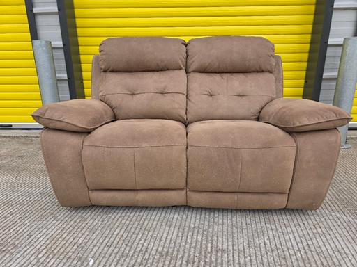 Buy & Sell Birmingham New Street Birmingham - Photos for scs brown suede 2seater recliner sofa