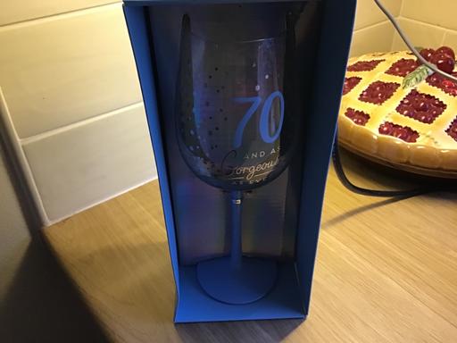 Buy & Sell Essington Wolverhampton - Photos for 70 th birthday glass