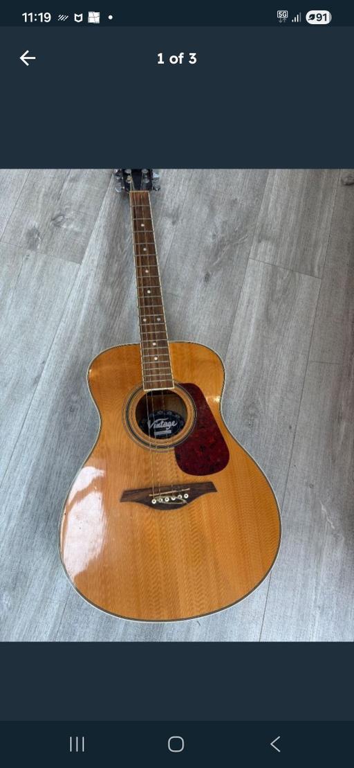 Buy & Sell Hayes Hillingdon - Photos for ​Vintage V300 Acoustic Folk Guitar - Natural
