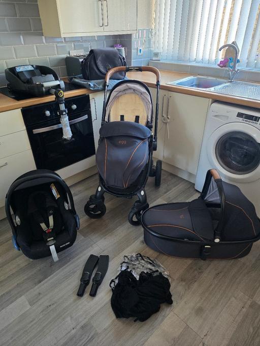Buy & Sell Morborne Huntingdonshire - Photos for Navy Egg Pram, Travel System