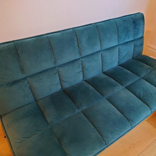 Buy & Sell Cromwell Road South West London - Photos for Sofa bed (click clack) in petrol color