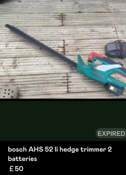 Buy & Sell Roade West Northamptonshire - Photos for Bosch AHS 52 hedge trimmer batteries charger 