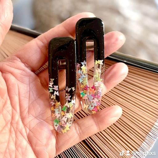 Buy & Sell Heaton Newcastle upon Tyne - Photos for 2 x butterfly gradient hair clip slides