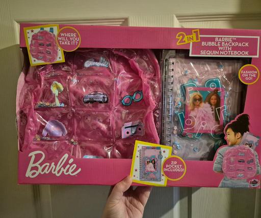 Buy & Sell Crumpsall Manchester - Photos for new Barbie Bubble BkPk & Sequin Notebook