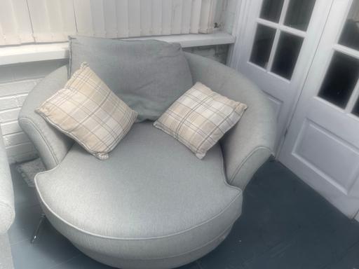 Buy & Sell Sheldon Birmingham - Photos for Grey 2 seater sofa and a swivel cuddle chair