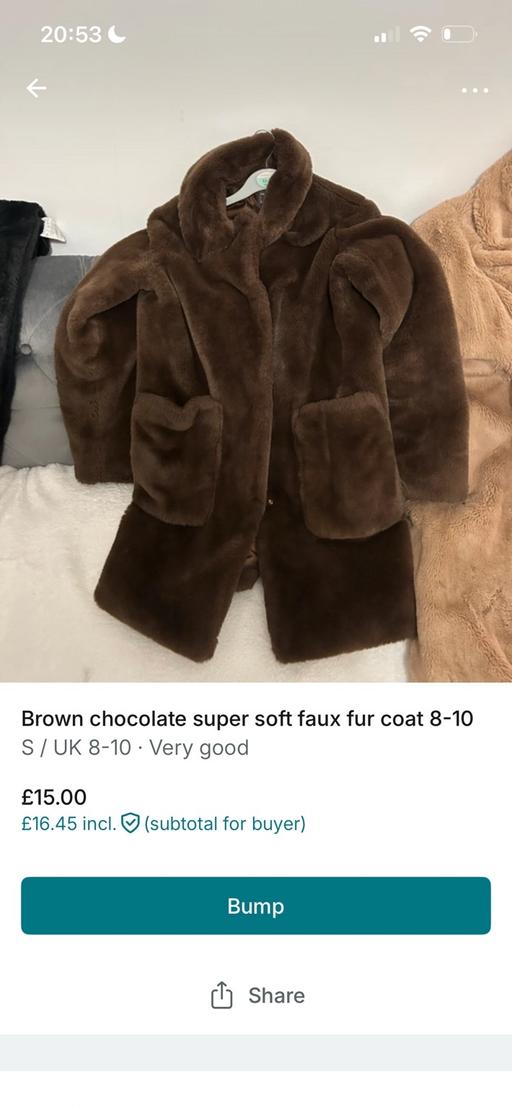 Buy & Sell Oldbury Sandwell - Photos for Chocolate brown fur coat 8