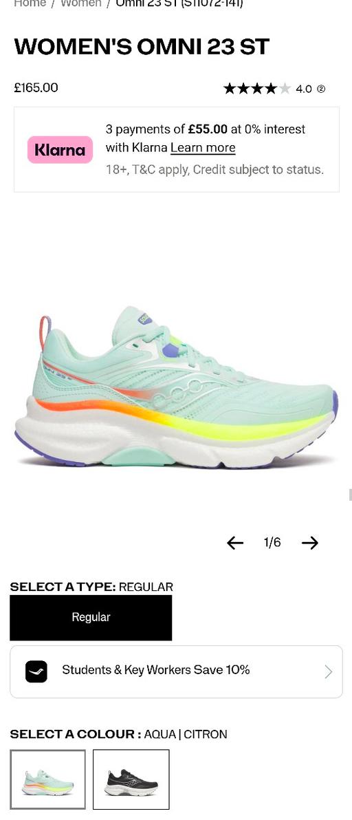 Buy & Sell Norwich City Centre Norwich - Photos for Saucony Women’s Omni 23 trainers – Size UK 6.