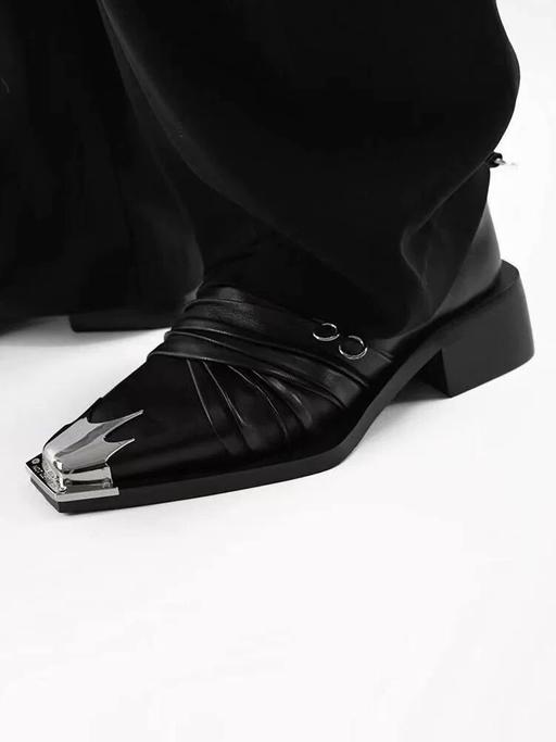 Buy & Sell Birmingham Birmingham - Photos for Black Leather Metal Toe Shoes