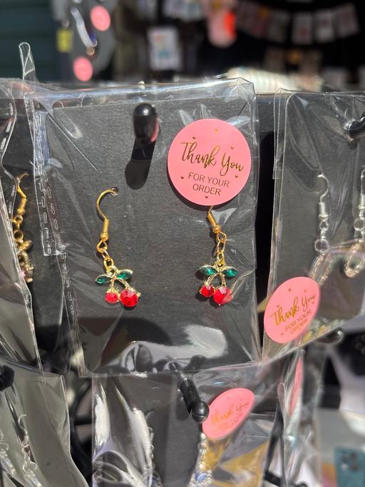 Buy & Sell Lee Chapel North Basildon - Photos for Red cherry rhinestone dangle earrings