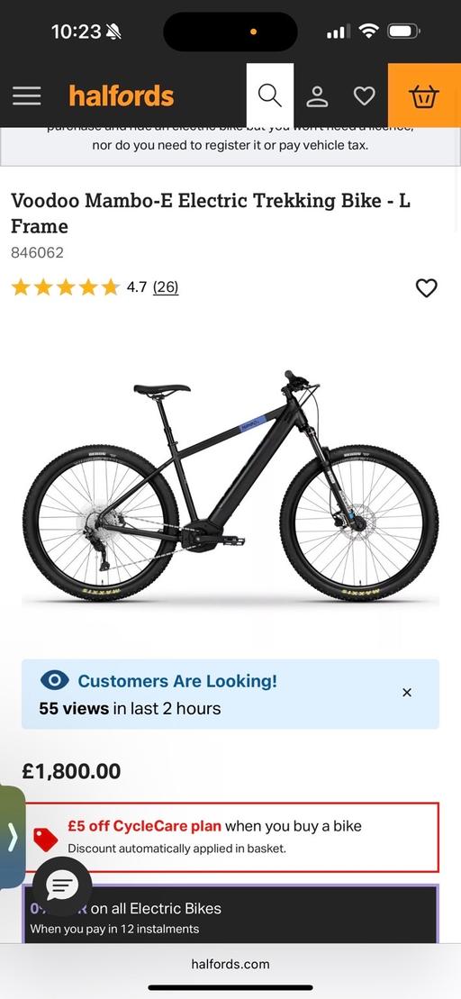 Buy & Sell Northampton West Northamptonshire - Photos for Voodoo mambo E-Electric Trekking bike