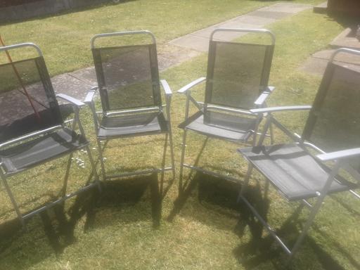 Buy & Sell Bolton-Upon-Dearne Barnsley - Photos for 4 foldable garden chairs